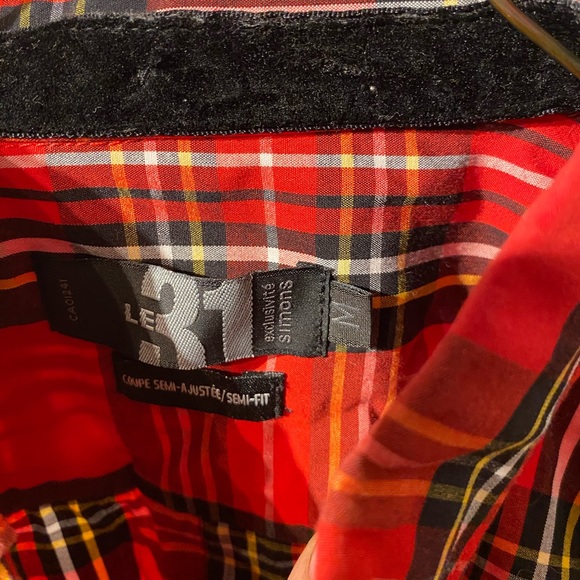 Dress shirt- red checkered - Picture 2 of 3